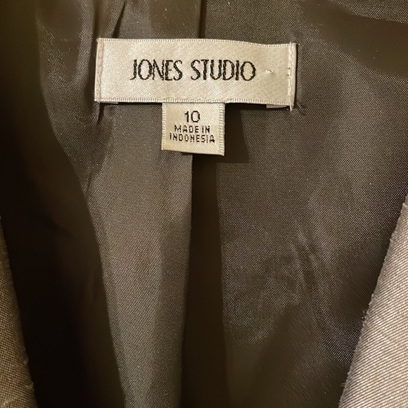 Jones Studio business classy AND glamorous A line sleeveless dress w/ belt (mlb) - Picture 3 of 10